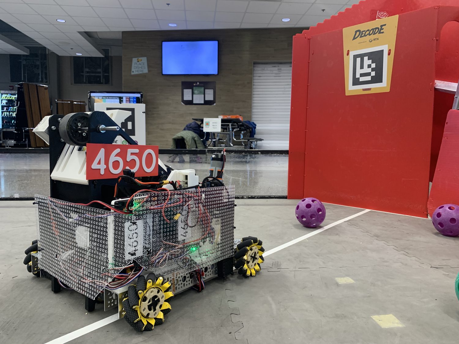 Robot 4650 on the competition floor